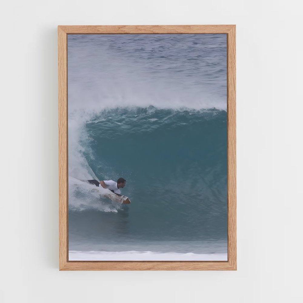 Poster Vague Énergique – affiche Bodyboard (vue 4)